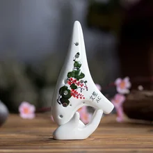 Wisteria узор alto C 12 отверстие окарины краски трещины professional ocarina Добро пожаловать оптом и на заказ