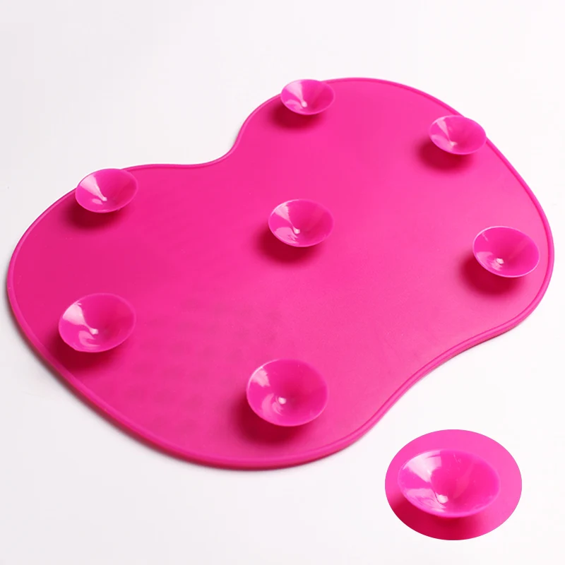 1pc Silicone Makeup Brush Cleaning Mat Washing Tools Hand Tool Pad Sucker Scrubber Board Washing Cosmetic Brush Cleaner Tool