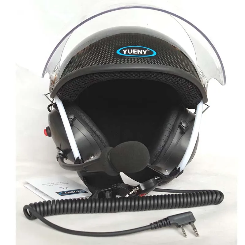 YUENY bluetooth карбоновый парамоторный шлем с питанием от парапланеризма шлем с внутренней связью