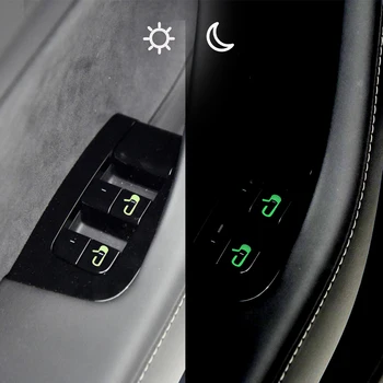 

For Tesla Model 3 적용 인테리어 차문 열림 버튼 손잡이 알림 스티커