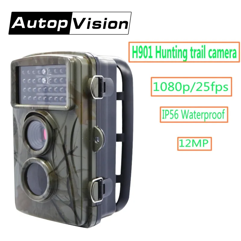 

H901 Scouting Camera 1080P Infrared Waterproof Hunting Trail Camera 12MP Night Vision Outdoor Wild Animal Observation Recorder