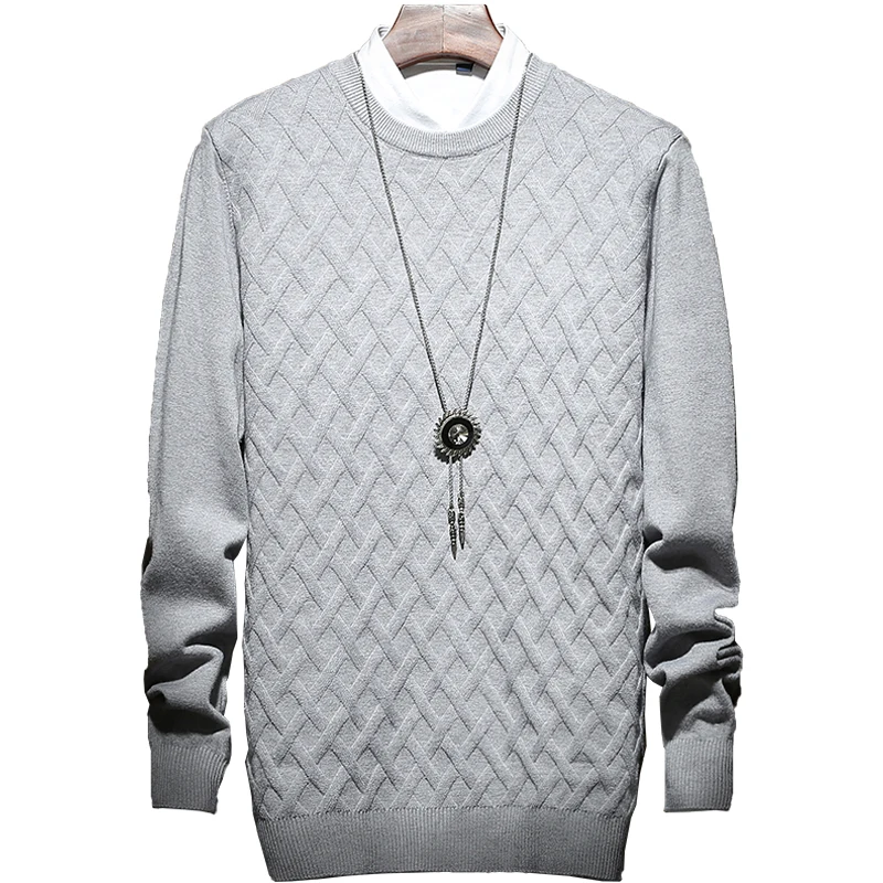 Men Sweater High Quality Pullover Men Fashion Round Collar Winter Sweater Mens Brand Slim Fit Fashion Knitted Sweater Coat