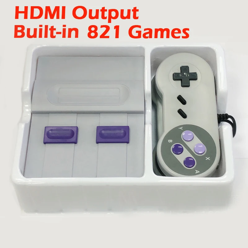 

5pcs/lot TV Game Console HDMI Output 8Bit Retro Video Game Console Built-In 821 Different Classic Games Handheld Gaming Player