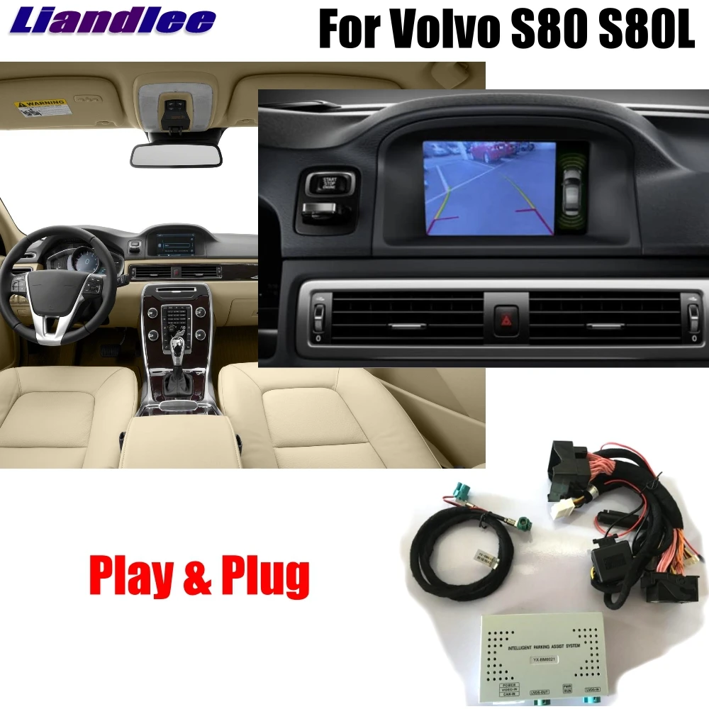 Liandlee Car Original Screen Update System For Volvo S80 2012 2013 2014 Rear Reverse Parking Camera