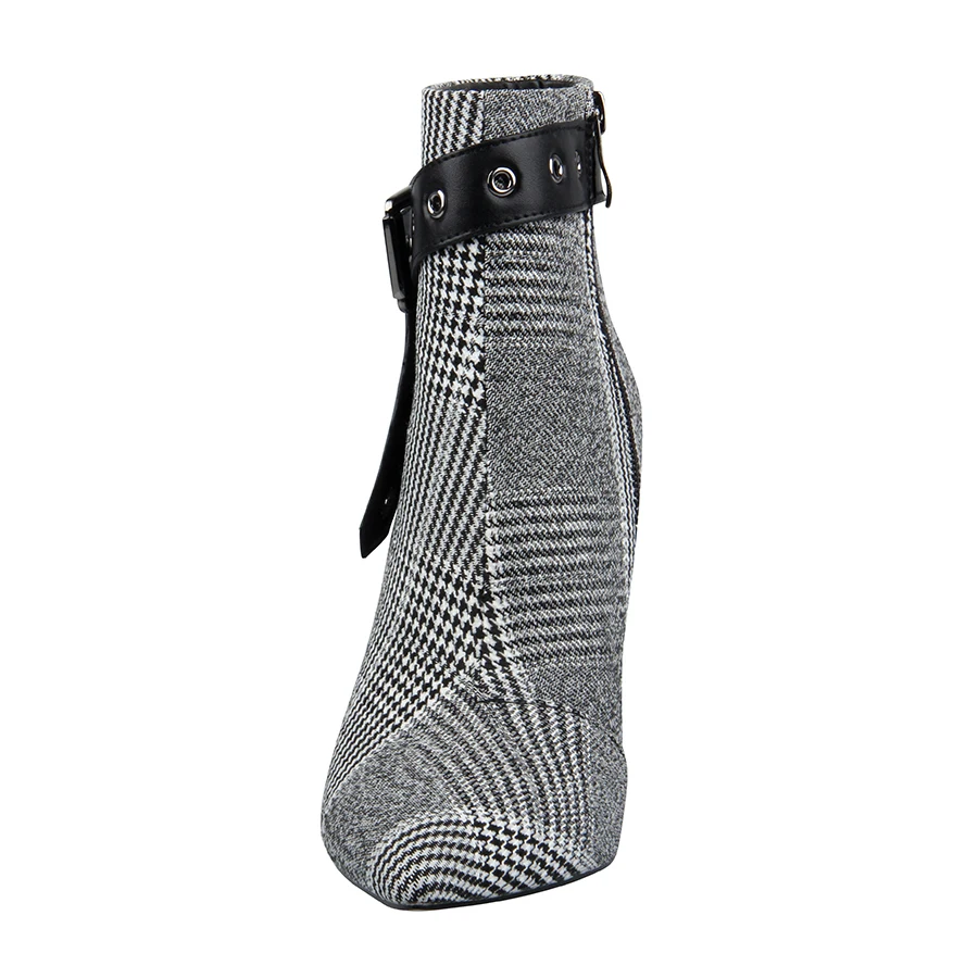 2019 New Wool Fabric Plaid Ankle Boots For Women Shoes Pointed Toe Sexy Thin High Heels Ladies Boots Botas Mujer Bota Feminina 2019 New Wool Fabric Plaid Ankle Boots For Women Shoes Pointed Toe Sexy Thin High Heels Ladies Boots Botas Mujer Bota Feminina
