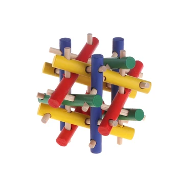 

Pet Toy Colorful Wood Safety Knot Nibbler Chew Bite For Rabbit Animal Kid Adults