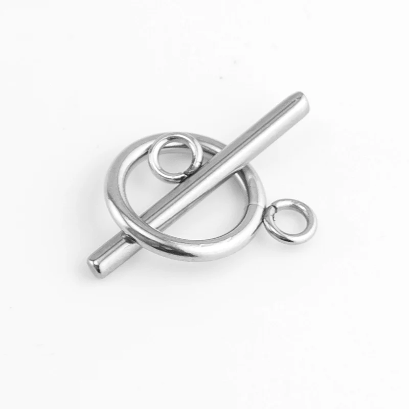 

DIY Toggle Clasps Jewelry Accessories bracelet's clasp Connectors Silver& Tone Stainless Steel wholesale 50pcs