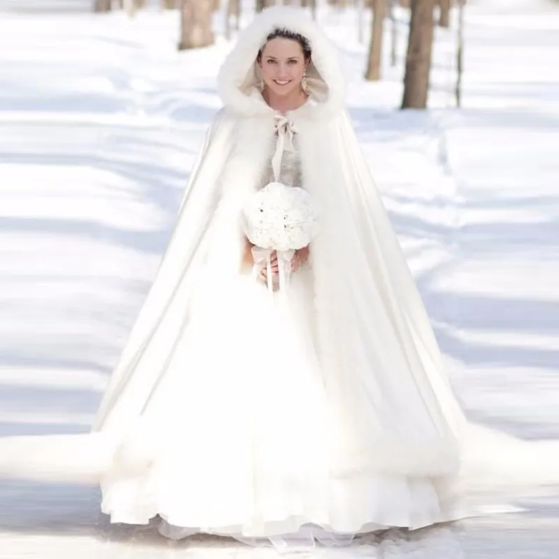 Elegant-Cheap-2016-Warm-Bridal-Cape-ivory-White-Winter-Fur-Coat-Women-Wedding-bolero-Jacket-Bridal