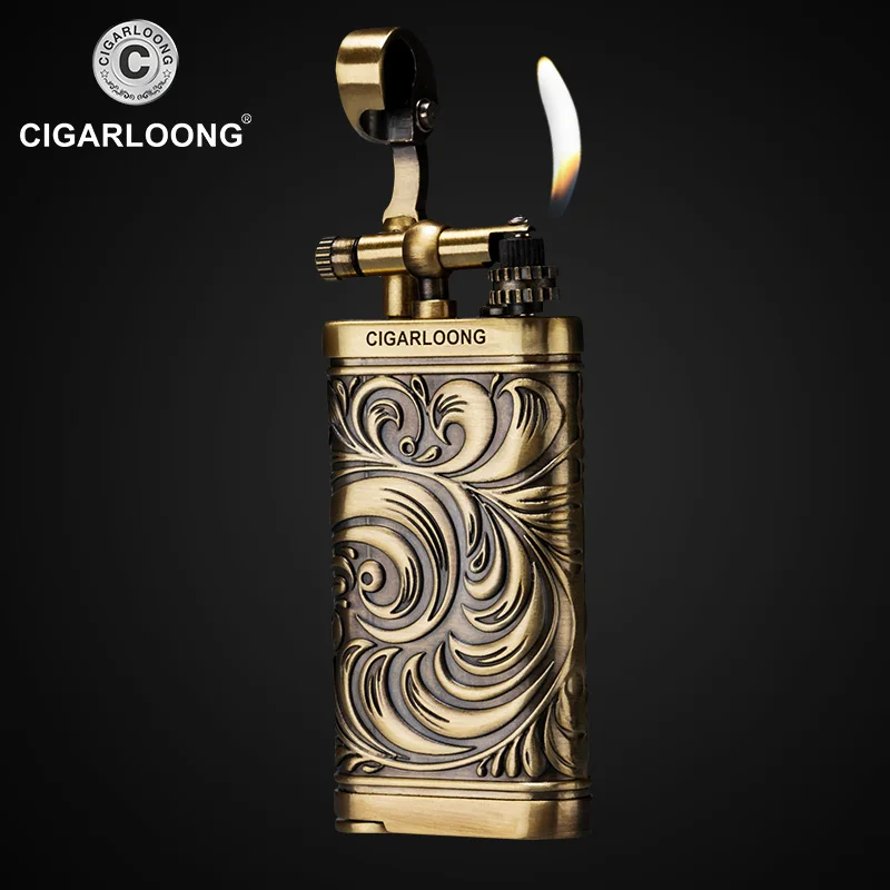 CIGARLOONG Cigar Lighter smoking pipe straight windproof lighter gift