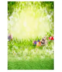 Пользовательские Винил Ткань Весна Пасхальный цветок яйца фотографии фонов для детской вечеринки фото студия портрет фоны ge-061