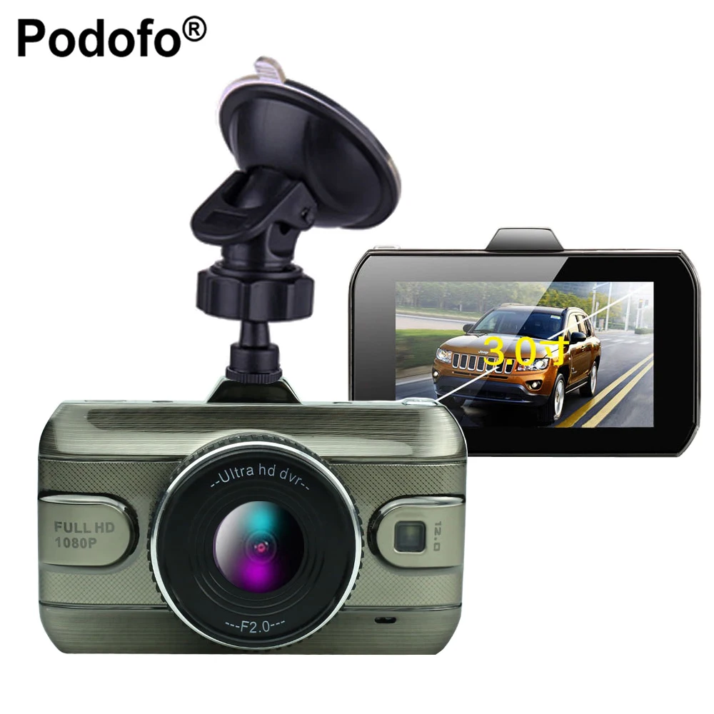 Podofo 2017 New 3 Inch Car Dvr font b Camera b font Full HD1080P Car Video