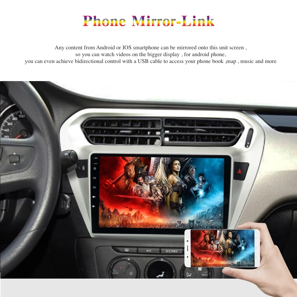 Clearance Android 9.0 Car Radio 2 Din GPS Navi for Peugeot 301 2013 - 2017 / Elysee PX6 DSP IPS HDMI output 4Gb+64Gb RDS WIFI USB carplay 6