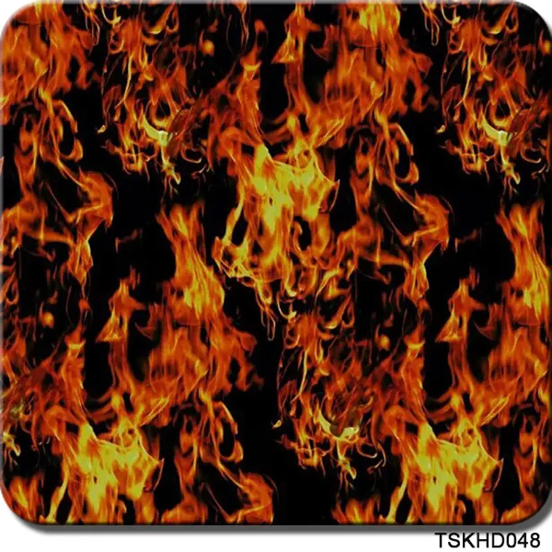 

Free shipping TSKH048 0.5m*2m/10m flame pattern hydrographic printed film water transfer film