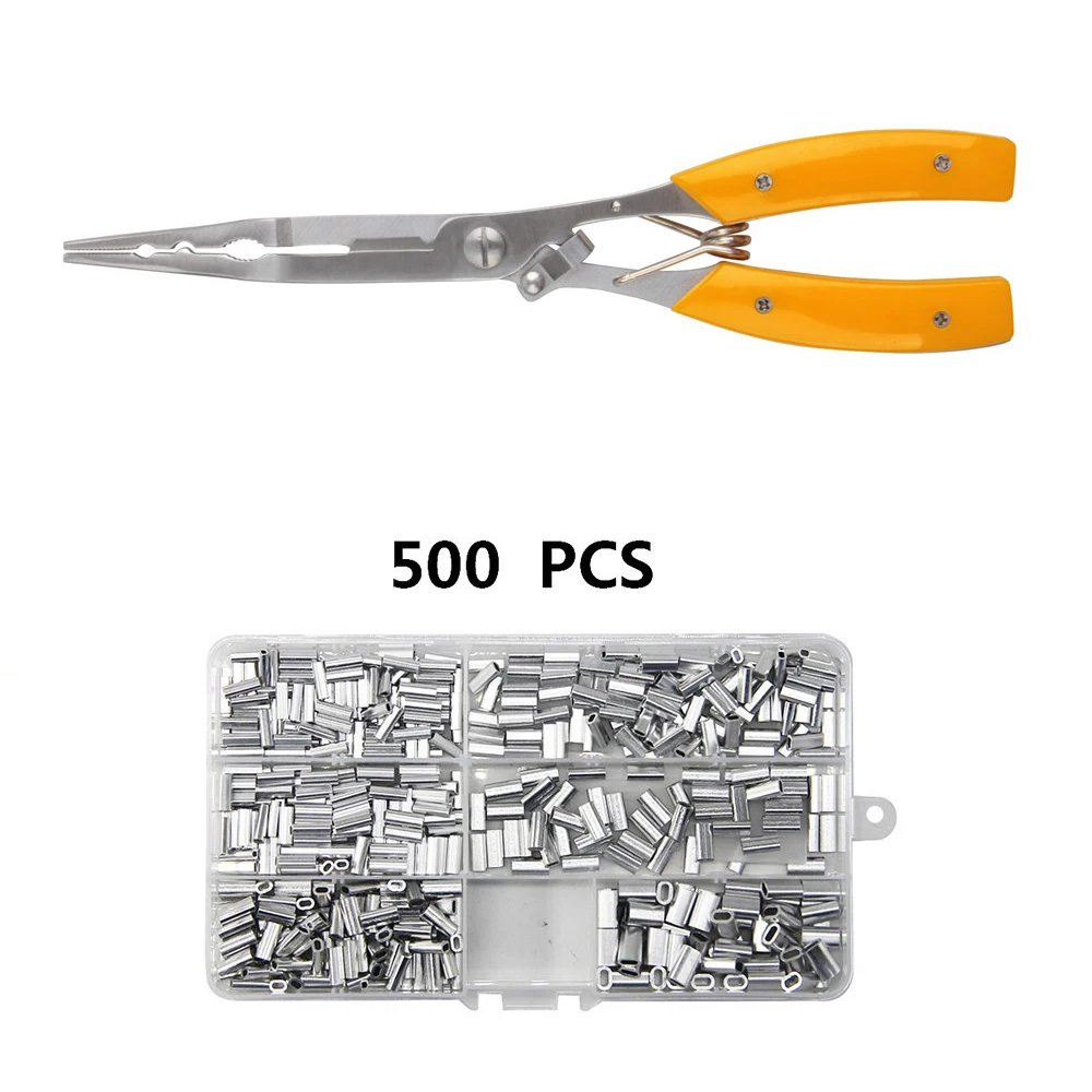 Рыболовные плоскогубцы из нержавеющей стали, резак для лески, ножницы, мини-инструмент для удаления рыболовных крючков, многофункциональная ОБЖИМНАЯ втулка, инструменты