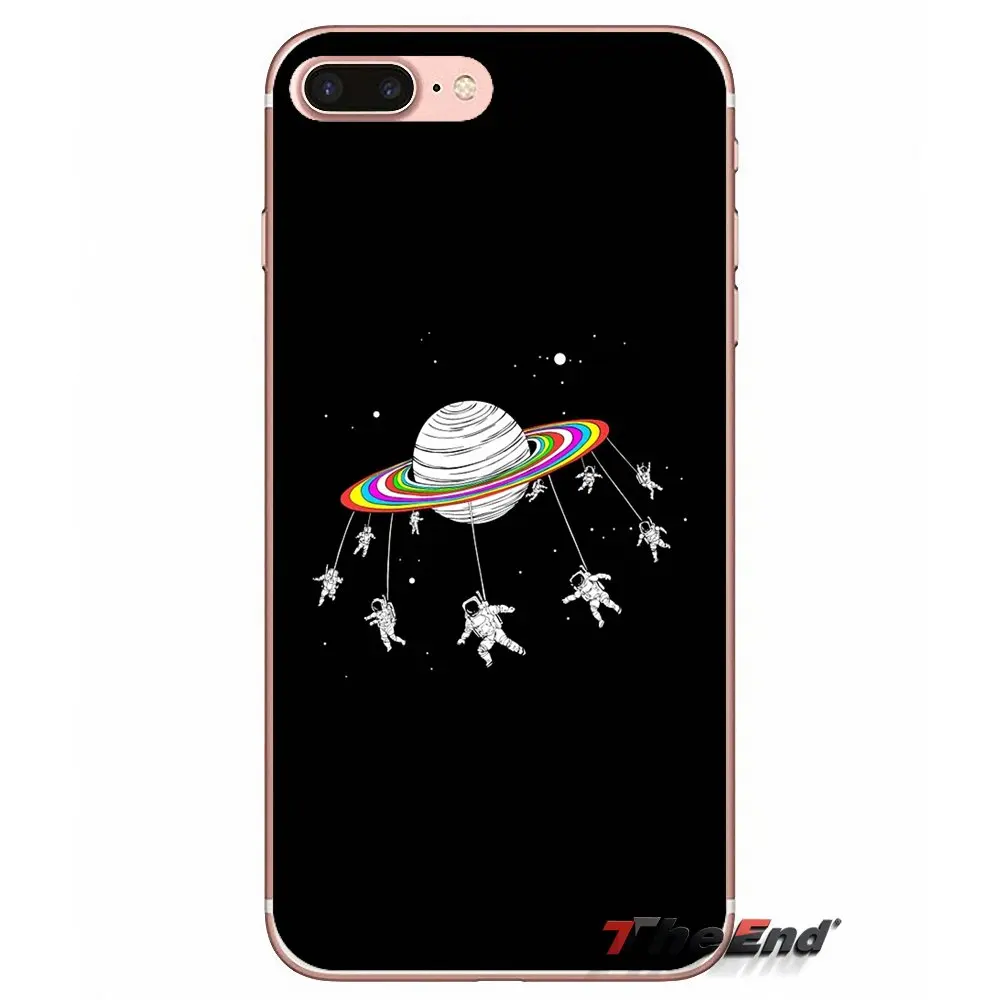 Для Sony Xperia M2 M4 M5 E3 T3 XA Aqua Z Z1 Z2 Z3 Z5 compact LG G4 G5 G3 G2 Mini астронавты Merry Go Round Planet Space