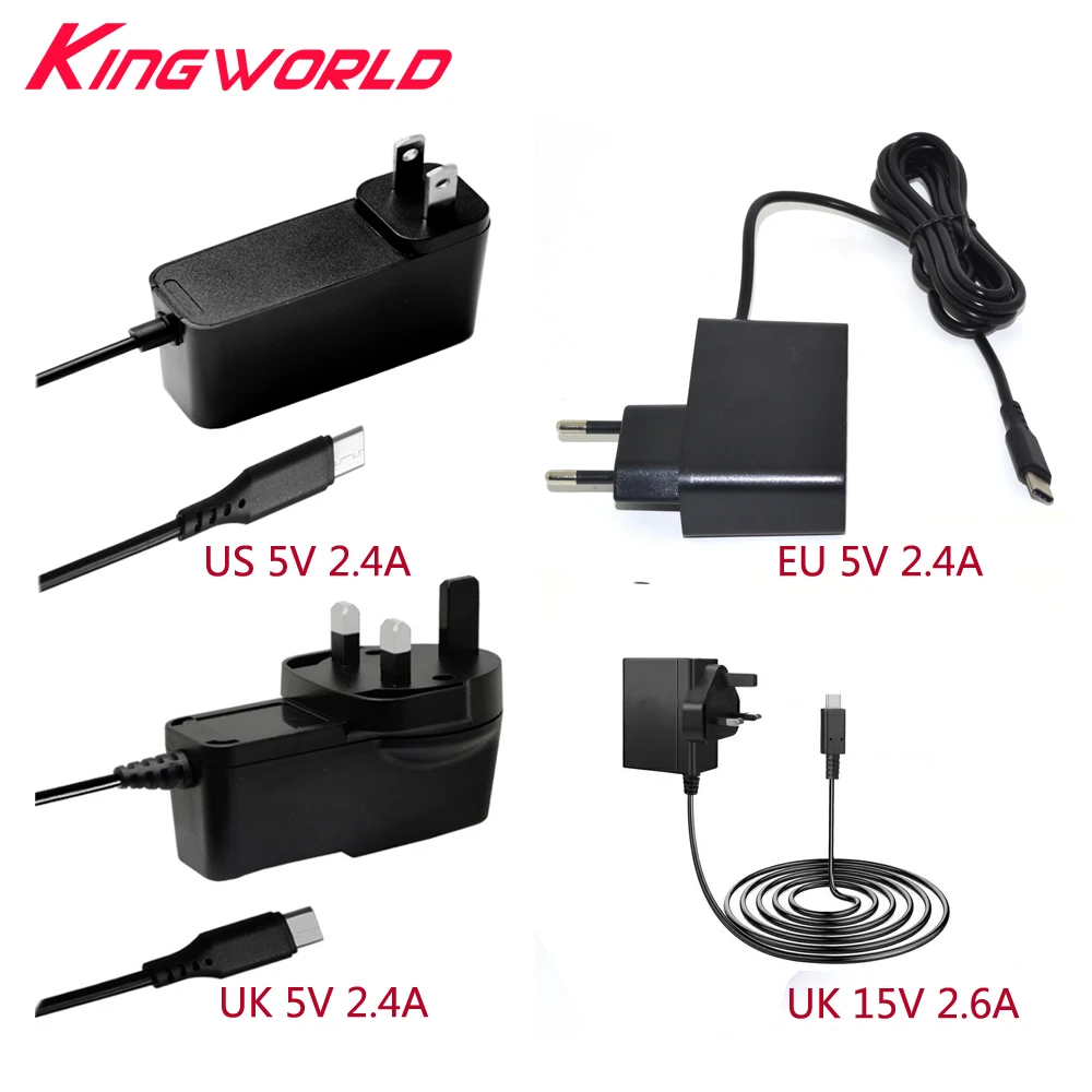 10pcs US UK EU Plug AC Adapter Power Supply Charger for S-witch N-S Game Console | Электроника
