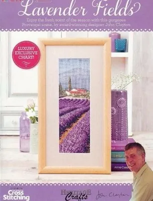 CS-1749 Cross Stitch Kit Lavender Fields Field Landscape Scenic Countryside hetitage