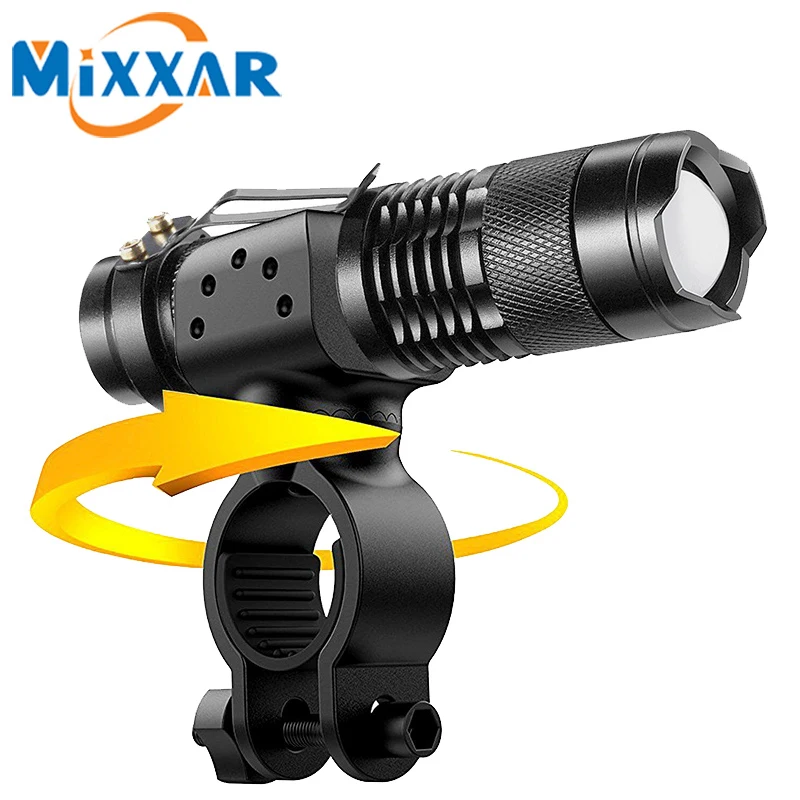 

zk32 Dropshipping LED Flashlight Bicycle Light 2000 Lm 3 Modes Q5 LED cycling Front Light Bike lights Lamp Waterproof Zoomable