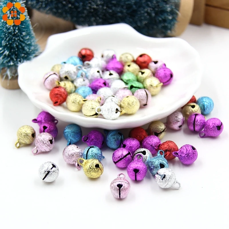 

30PCS Loose Beads Small Pendants Multi Color Copper Jingle Bells For Christmas Tree DIY Party Crafts Gifts Decor Accessories