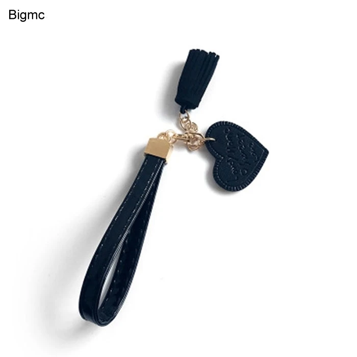 

Fashion Tassels Key Chain women phone star Pendant Leather rope keychain Bag Charm Accessories Car Key Ring Gift jewelry K1614