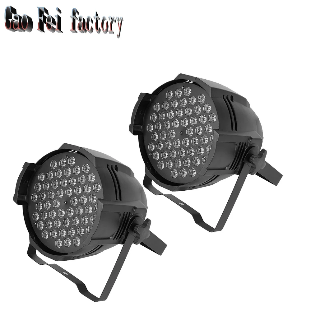 

Led Par Wash 54*3w x1w Mini Stage Disco Dj Dmx Light Rgb Flat Can Strobe Lamp Show Party Luce Licht (2pieces/lot)