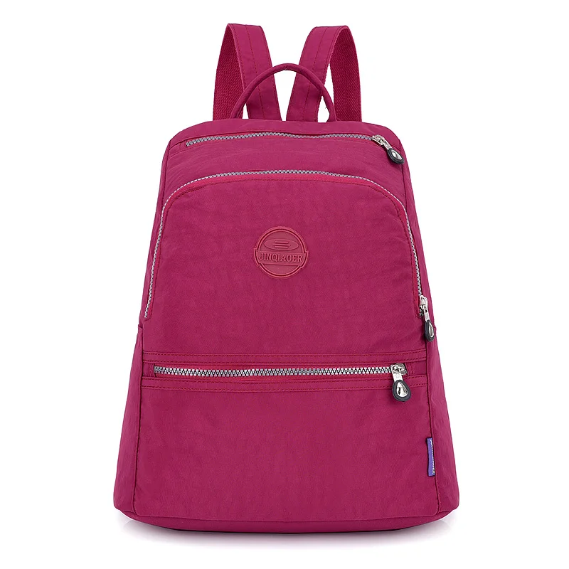Школьный рюкзак для девочек-подростков Mochila Feminina, женские рюкзаки, нейлоновый водонепроницаемый повседневный рюкзак на плечо, женский рюкзак - Цвет: grape purple
