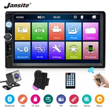 Jansite 7 “1080 P Auto Radio lettore DVD MP5 Digitale dello schermo di Tocco di lettore Multimediale specchio 2din auto Autoradio Supporto macchina fotografica di backup