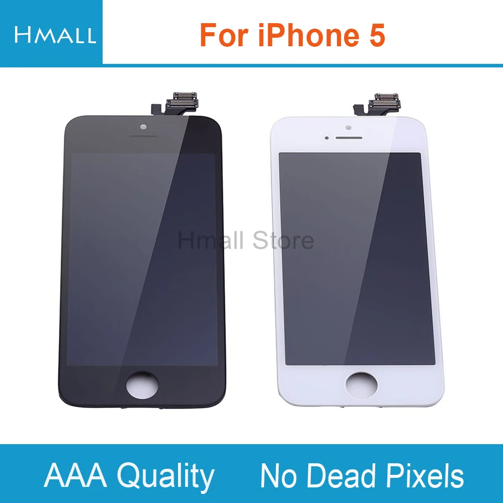 imágenes para Grado AAA para el iphone 5 Pantalla LCD para iPhone5 5G con Pantalla Táctil Digitalizador Asamblea Blanco/Negro sin Pixeles Muertos imágenes para Grado AAA para el iphone 5 Pantalla LCD para iPhone5 5G con Pantalla Táctil Digitalizador Asamblea Blanco/Negro sin Pixeles Muertos