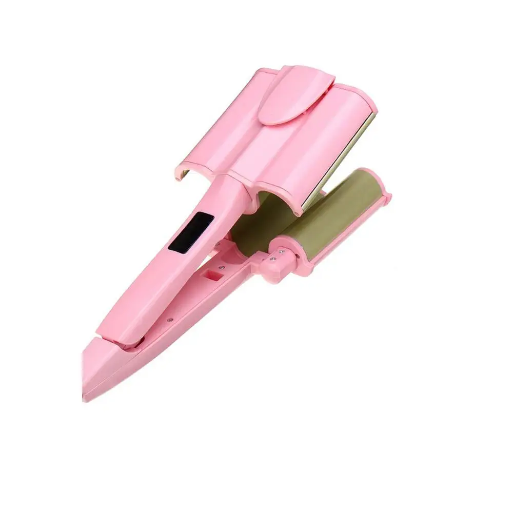 

26mm/32mm Ceramic Three Tubes Hair Curlers Digital Display Big Wave Hair Waver Curling Irons Curler Quick Heat Hair Style Tool