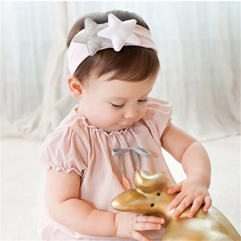 Balleenshiny 女の赤ちゃんかわいいスターヘッドバンドバンダナ Balleenshiny 女の赤ちゃんかわいいスターヘッドバンドバンダナ
