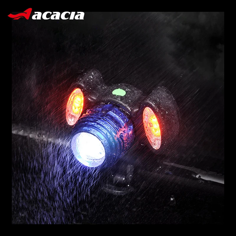 

ACACIA New Cycling Front Lamp Adjustable Bicycle Headlight USB Rechargeable Lamp 3 Mode IPX-6 Waterproof T6 LED Bike Head Light