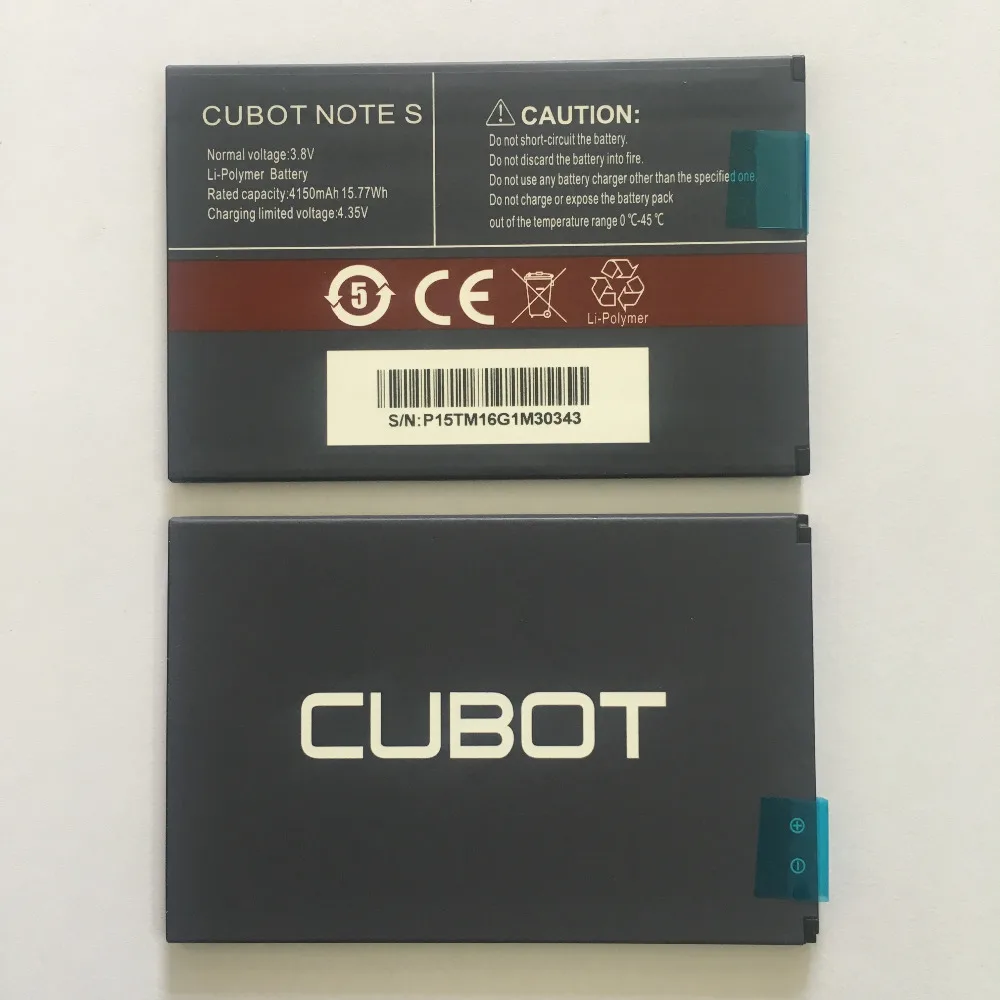 Новая батарея CUBOT Note S 4150 мАч запасная батарея для сотового телефона CUBOT Note S