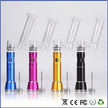 Фотография Colorful Electric ENAIL portable G9 wax pen henail H nail dab rig with titanium nail glass bubble attachment E nail kits 