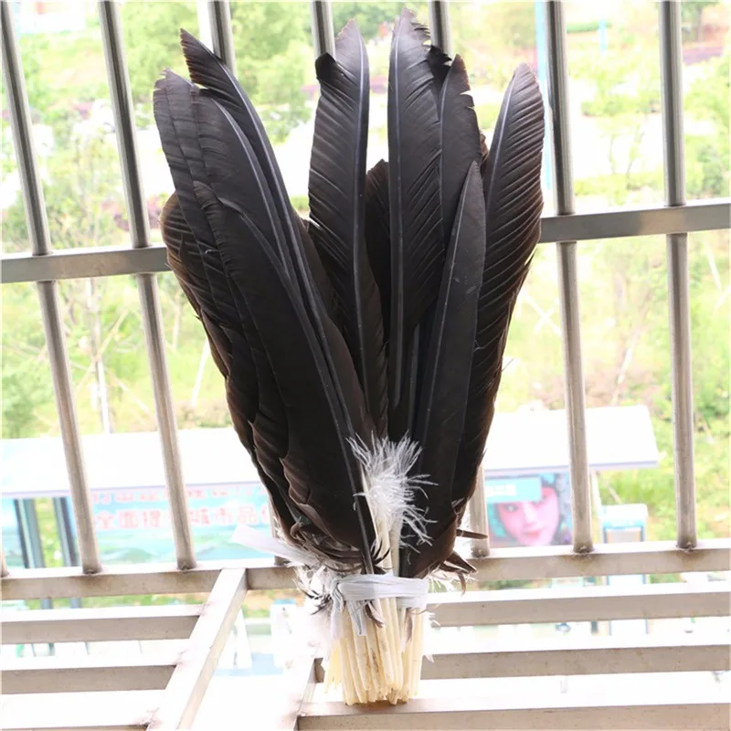 40-65cm/16-26inch quality precious eagle feather 5pcs diy costume party decorations natural color plumage collection DIY | Дом и сад