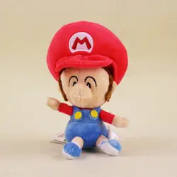 15 см Super Mario Bros Марио BB плюшевые игрушки куклы Марио Луиджи Детские фаршированный Мягкие плюшевые игрушки для детей Подарки