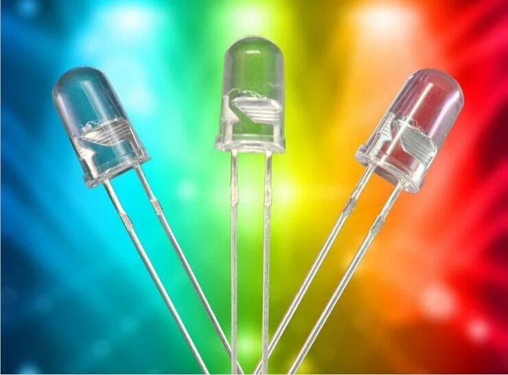 1000PCS / LOT F3 colorful lights transparent Fast flash short legs 3MM line LED Light Bead light RGB products | Освещение