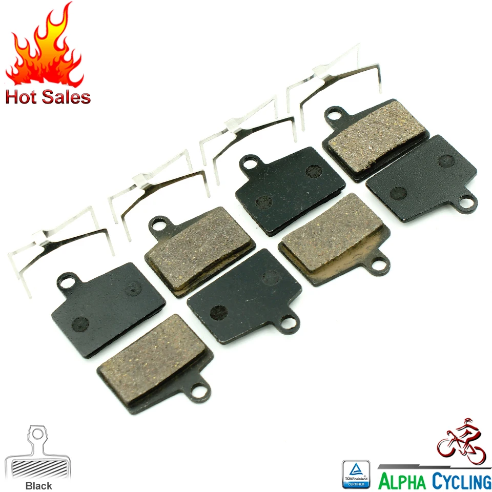 

MTB Bicycle Disc Brake Pads for Hayes Dyno, Stroker Ryde Disc Brake, 4 Pairs, Black RESIN