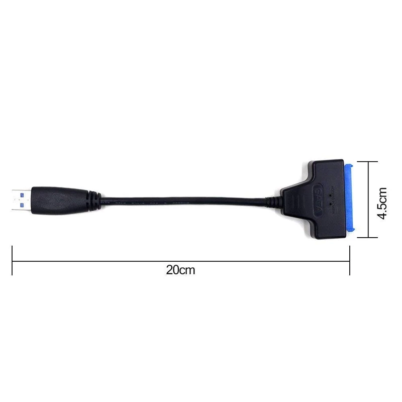 USB 3 0 на SATA Кабель адаптер для 2 5 дюймовых SSD/HDD дисков внешний конвертер и кабель III