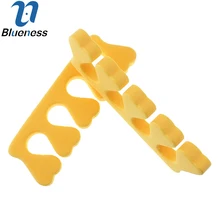 10Pcs/Package Soft Sponge Foam Toe Separator Yellow Pedicure Tool Feet Care Braces JH053-Yellow