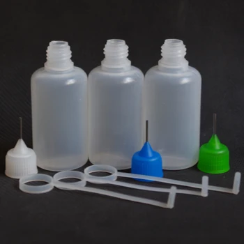 

500pcs PE Soft 50ml Bottle 50ml Plastic Dropper Bottles With Metal Needle Cap Empty E liquid Bottle Fast Shipping