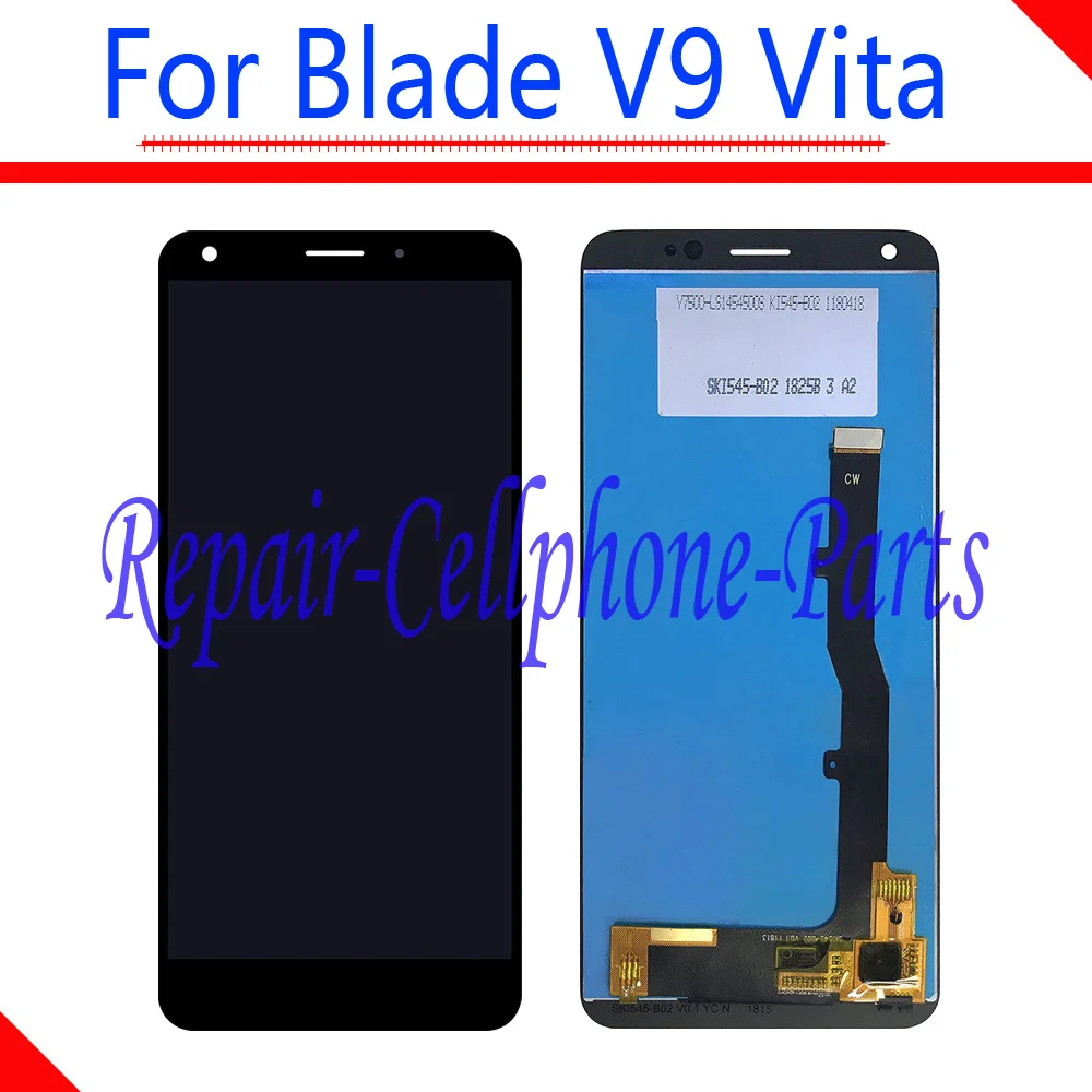 

5.45 inch Black 100% New Full LCD DIsplay + Touch Screen Digitizer Assembly Replacement For ZTE Blade V9 Vita Free Shipping