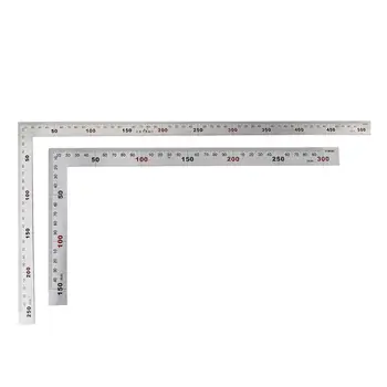 

Ruler Measuring Tool Stainless Steel Metal Straight Ruler Ruler Tool 90 Degree Angle Metric Try Mitre Square Thickness: 1.2mm