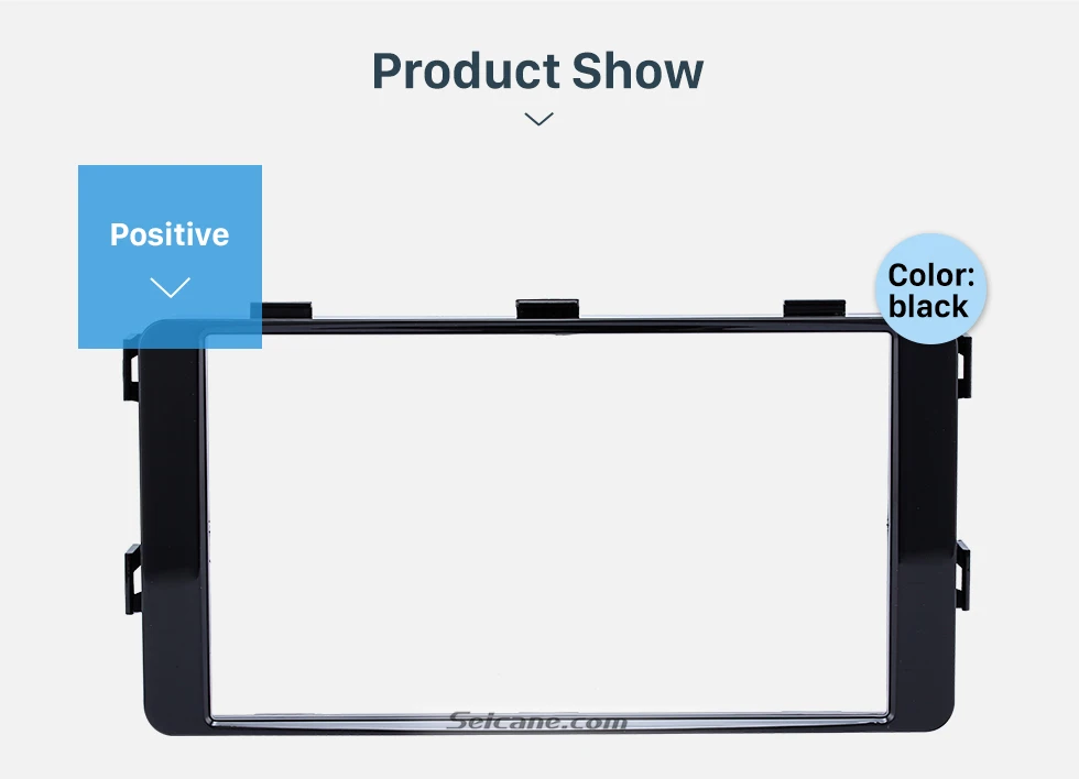 Seicane Fantastic Double Din 2015 Mitsubishi Pajero Sport Triton Car Radio Fascia Trim Dash CD Installation Kit Frame Panel