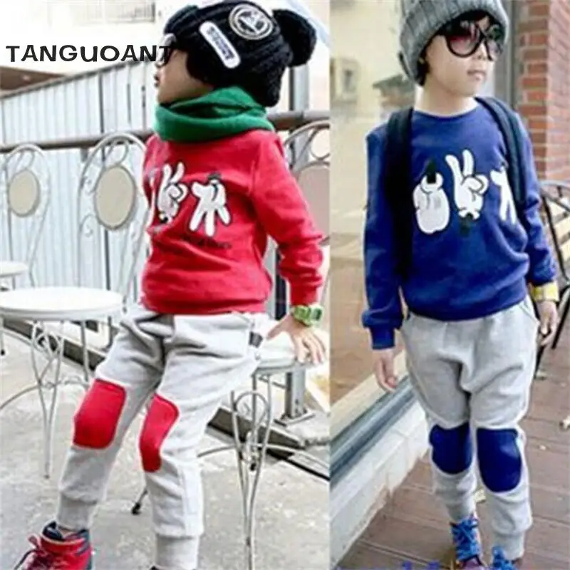 2016 Spring And Autumn Babys Kids Boys Finger Games Sport Tracksuits