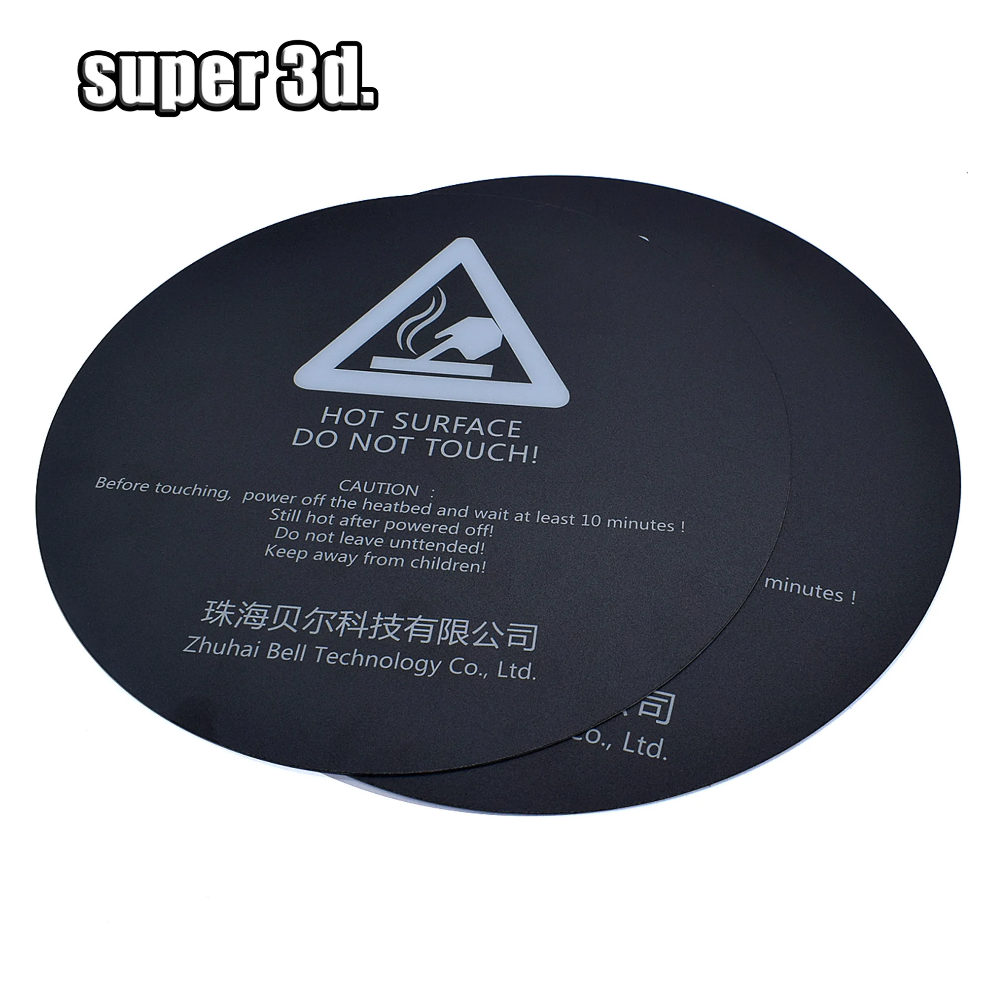 2pcs Heat Bed Mylar Surface Stickers Build Plate bande pour A10/A20/A30/E180 