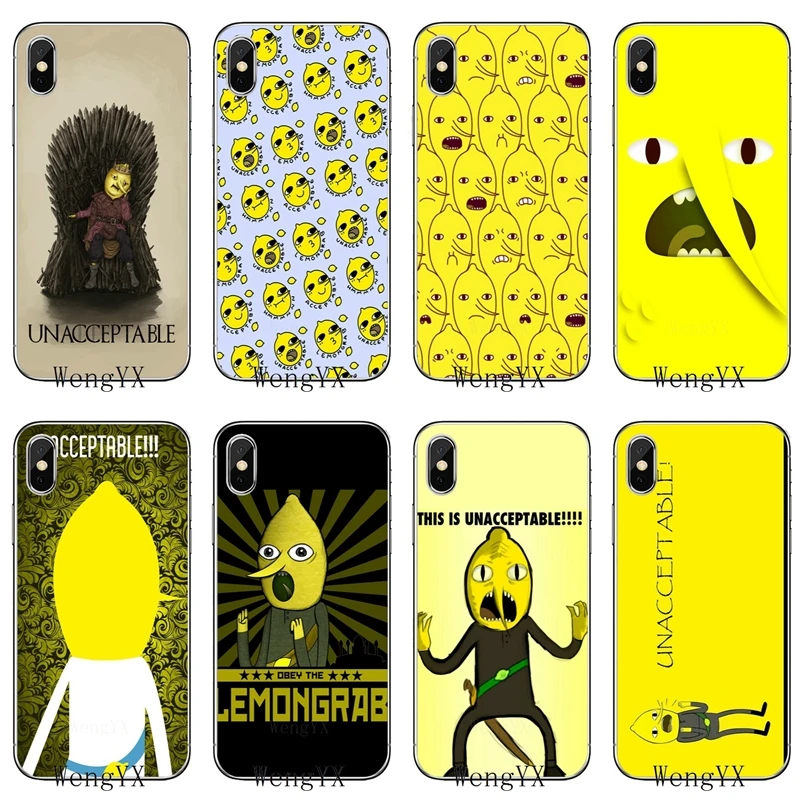 

For Huawei Mate 8 9 10 20 P8 P9 P10 P20 pro Lite plus P Smart Mini Adventure Time UNACCEPTABLE Funny Lemongrab Soft phone case