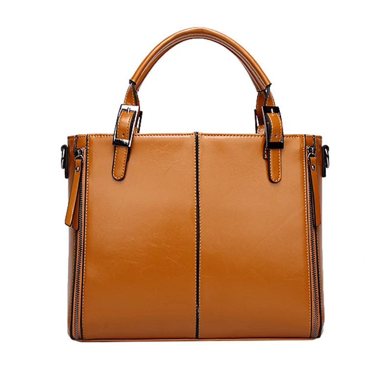 Ladies Bag Leather Handbags High Quality Casual Female Bags Tote Shoulder Bag Large Capacity Purse Pocket Messenger Hand SS7116 (2)