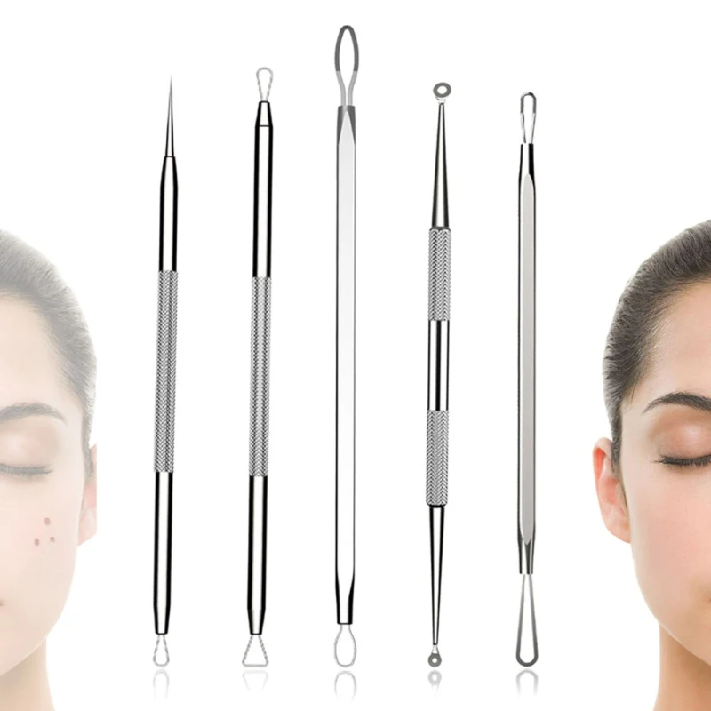 Blackhead Extractor Tool Acupuncture Needles Five Sets Stainless Steel Acne Needle Set Easy to Use Nursing tools with Package Blackhead Extractor Tool Acupuncture Needles Five Sets Stainless Steel Acne Needle Set Easy to Use Nursing tools with Package