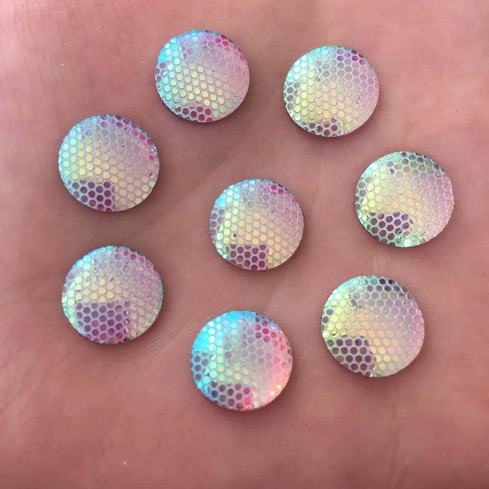 Новинка DIY 80 шт. 12 мм AB Смола круглая Стразы плоские для альбома телефона ручной