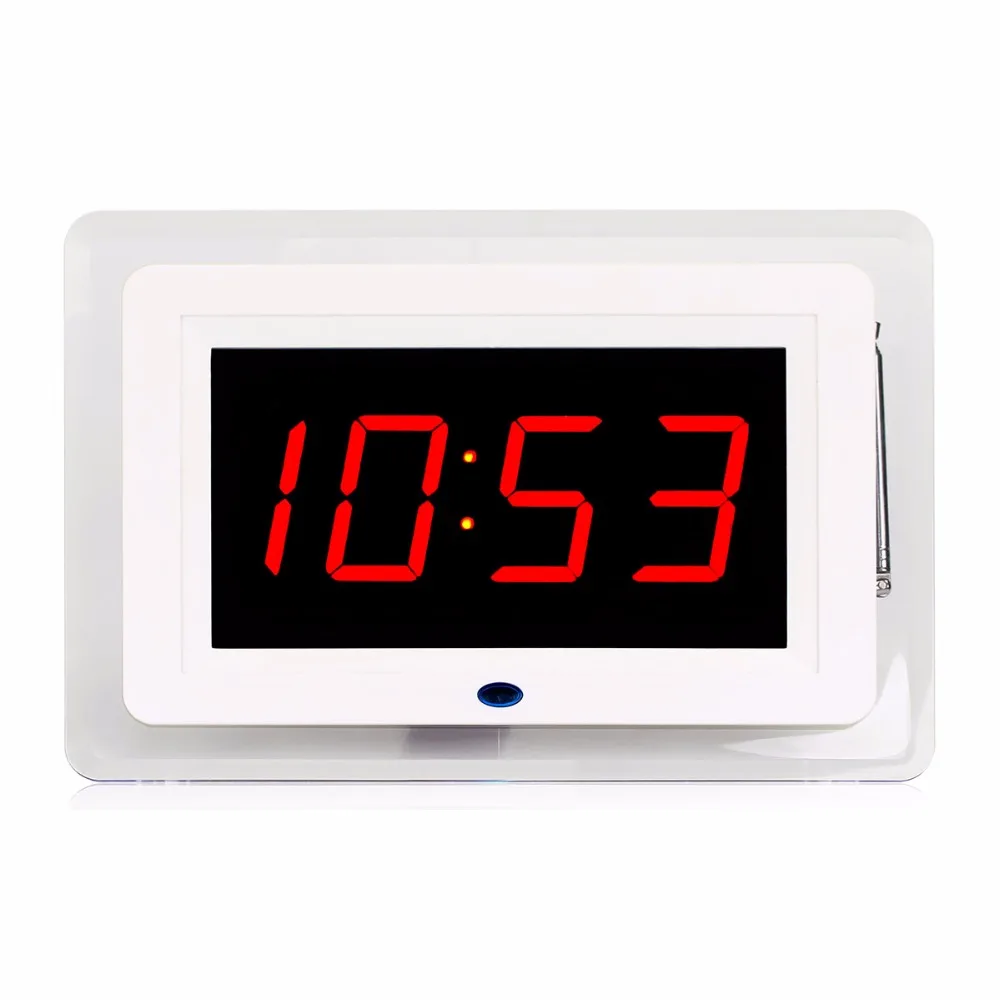 

433MHz Receiver Host with Voice Broadcast Wireless Waiter Calling System For Restaurant Cafe Office F3259B